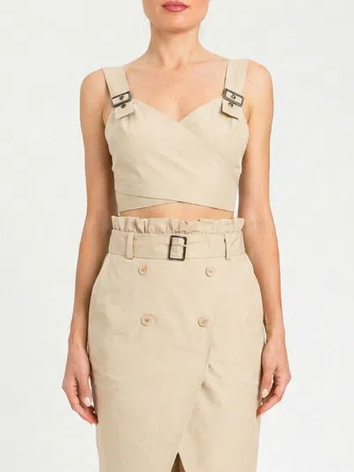 Twinset Actitude Top  Woman Color Safari In Neutral