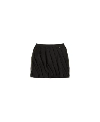 Twinset Actitude Twist Effect Mini Skirt In Black
