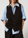 Twinset Actitude Waistcoat  Woman Color Black In Black