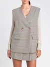Twinset Actitude Waistcoat  Woman Color Natural In Brown