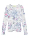 Twinset All-over Print Top In Neutrals