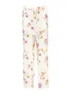 Twinset Floral Print Pants In Multi