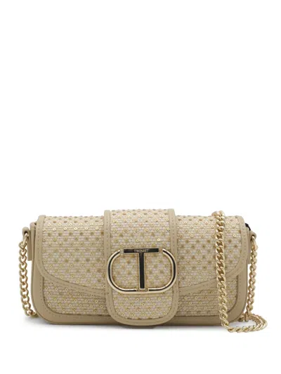Twinset Amie Cross Body Bag In Neutrals