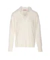 Twinset Angora Blend Sweater With Lace In White