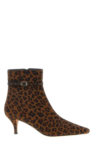 TWINSET ANIMAL PRINT ANKLE BOOTS