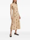 Twinset Animal-print Midi Dress In Neutral