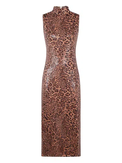 TWINSET ANIMAL PRINT MIDI DRESS TWINSET