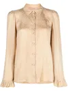 Twinset Long Sleeve Shirt In Brown
