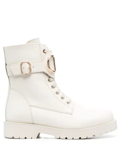 Twinset Klassische Stiefeletten In White