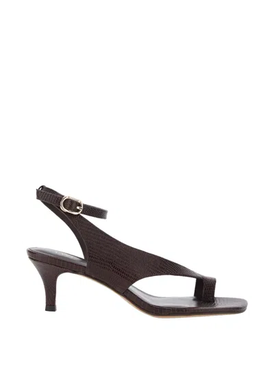 Twinset Ankle-strap Sandals In Brown