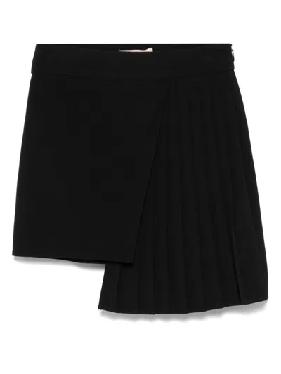 Twinset Kids' Asymmetric Skirt In Black
