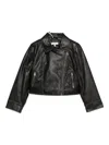 Twinset Asymmetric Zip-fastening Biker Jacket In Black