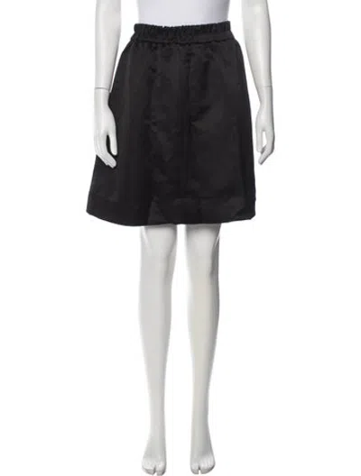 Pre-owned Twinset Baby Cashmere Mini Skirt In Black
