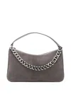 Twinset Twin-set Grey Melange Polyester Cotton Bags In Gray