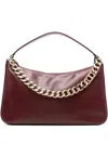 Twinset Twin-set Structured Crossbody Bag With Chain Strap In Black