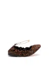 Twinset Ballerinas In Brown