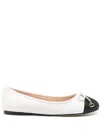 Twinset Ballerinas Mit Schleife In White