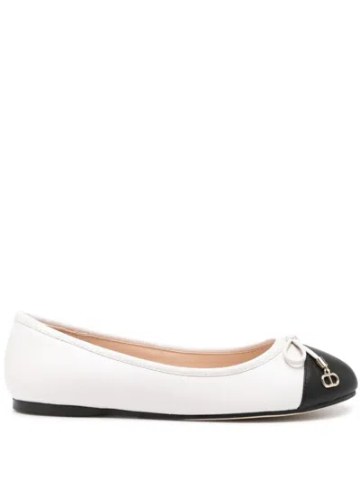 Twinset Ballerinas Mit Schleife In White