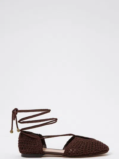 Twinset Ballet Flat Woman  In Brown