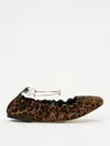 Twinset Twin-set Rounded Toe Ballerinas With Flat Soleupper In Multi