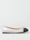 TWINSET BALLET FLATS TWINSET WOMAN COLOR WHITE,F26606001