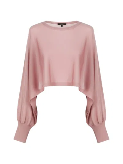 Twinset Balloon-sleeve Blouse In Pink