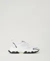 Twinset Mesh-panelled Sneakers In White