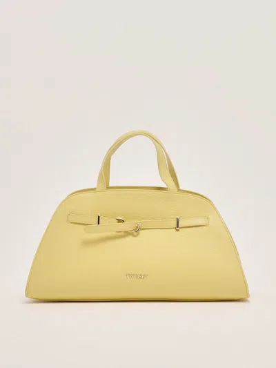 Twinset Bauletto In Pelle Tote In Vaniglia
