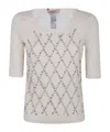 Twinset T-shirt With Necklace Decoration