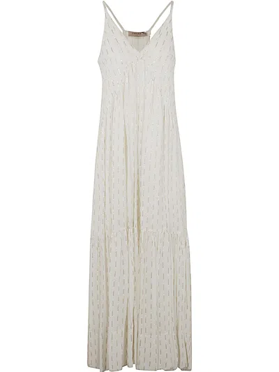 Twinset Beaded Dress In White