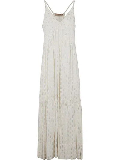 Twinset Beaded Dress In White