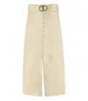 Twinset Beige Belted Skirt In Neutral