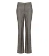 Twinset Beige Flare Pants In Gray