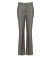 Twinset Beige Flare Pants In Gray