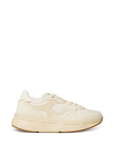 Twinset Twin-set Beige Polyurethane Polyester Elastane Flat Shoes In Neutral