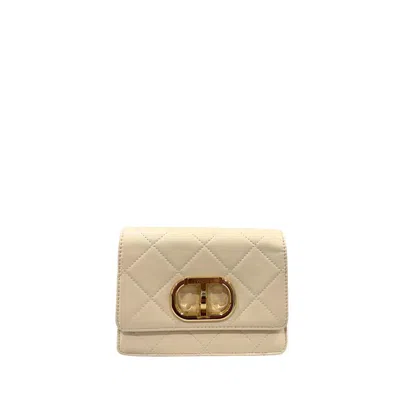 Twinset Beige Pu Women Crossbody Bag In Nude