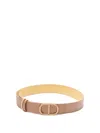 Twinset Reversible Belt In Beige