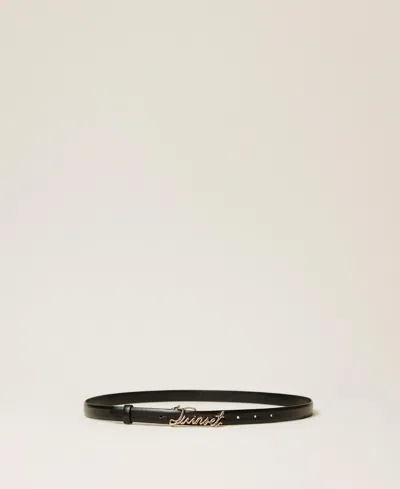Twinset Belt With Buckle In Black