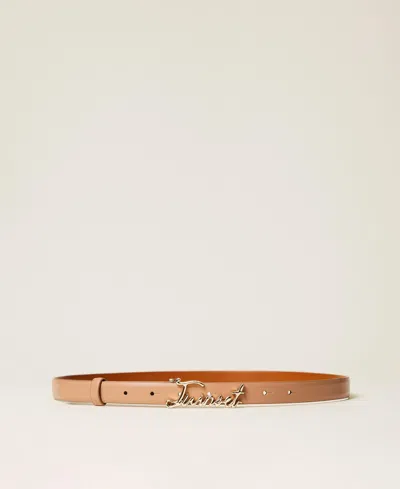 Twinset Belt With Buckle In Neutral