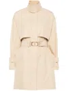 Twinset Belted Coat In Neutrals