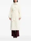 Twinset Belted Coat In White