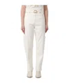 Twinset Belted Jeans In White
