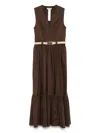 Twinset Vestido De Noche - Camel In Brown