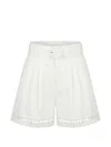 Twinset 벨트 쇼츠 In White