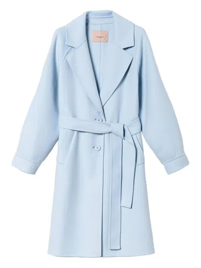 TWINSET BELTED SINGLE-BREASTED COAT