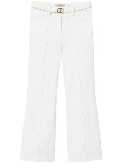 TWINSET BELTED TROUSERS