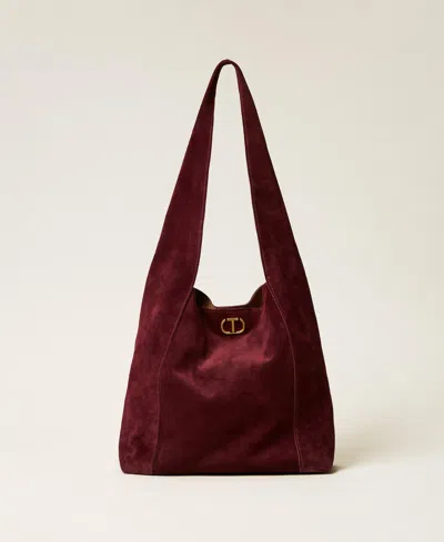Twinset Besace « Ventotene » En Cuir Velours