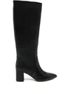 Twinset Black Ankle Boots With Pointed Toe In Black