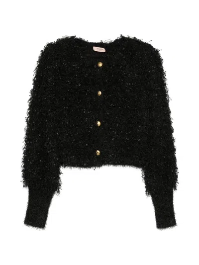 Twinset Black Casual Parka  For Autumn Winter 2026