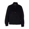 Twinset Twin-set Classic Black Jacket With High Collar In Black